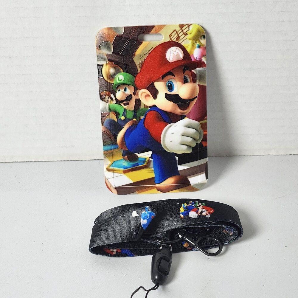 Super Mario ID Badge Holder And Lanyard
